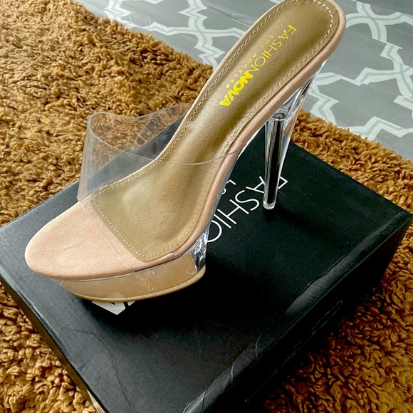 Fashion Nova Shoes - Naked Nude Women’s Heels Size 9